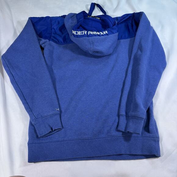 Men Under Armour Activwear Gym Casual Pullover STORM Hoodie‎ Royal Blue Small - Picture 8 of 8